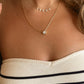 Trio White Necklace