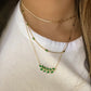 Green Baguettes Necklace