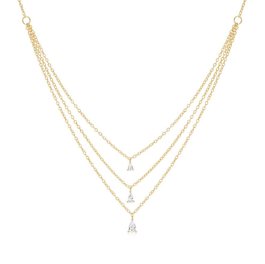 Trio Pear Necklace