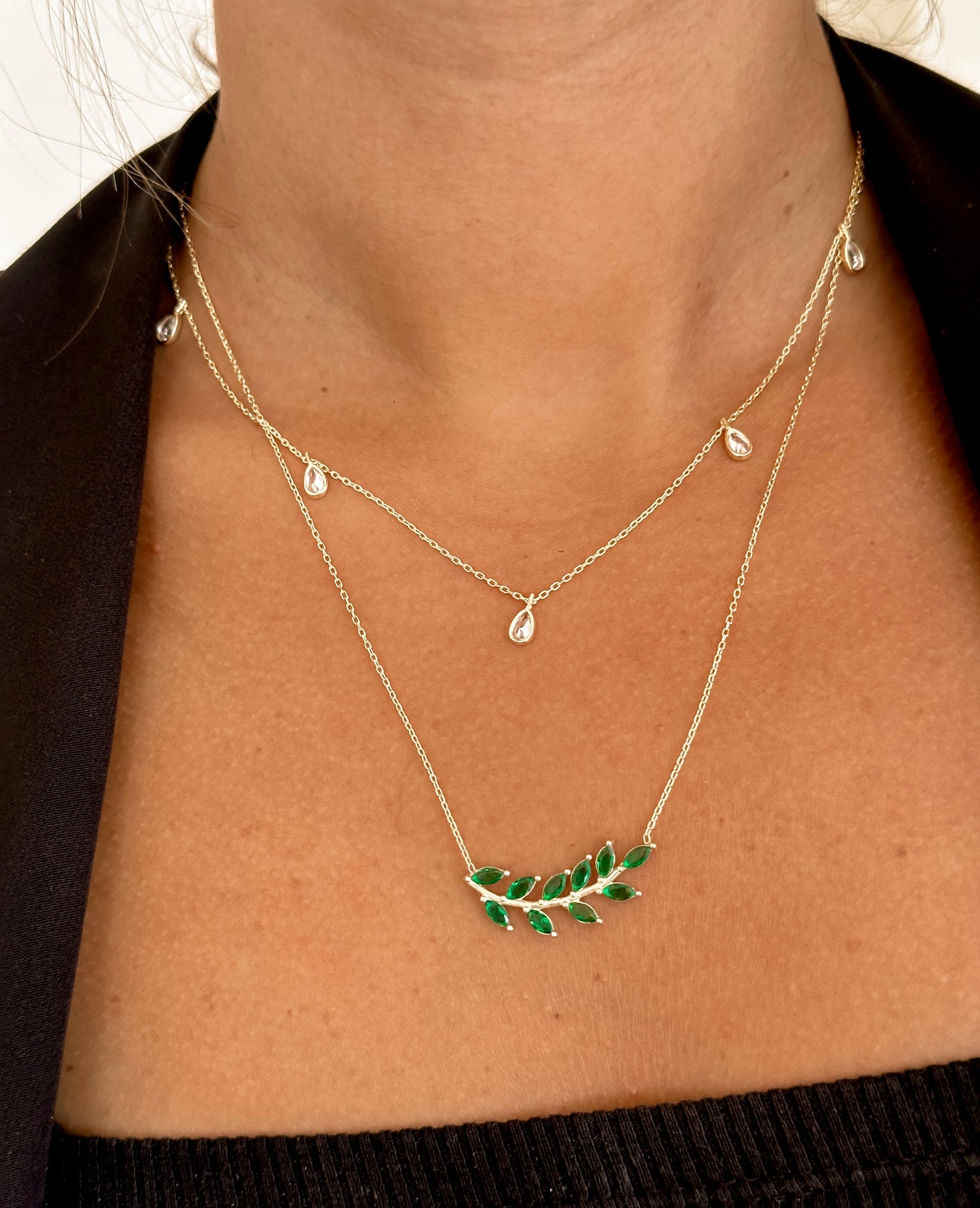 Green Leaf Necklace