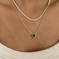 Green Heart Necklace