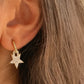 Pave Star Hoops