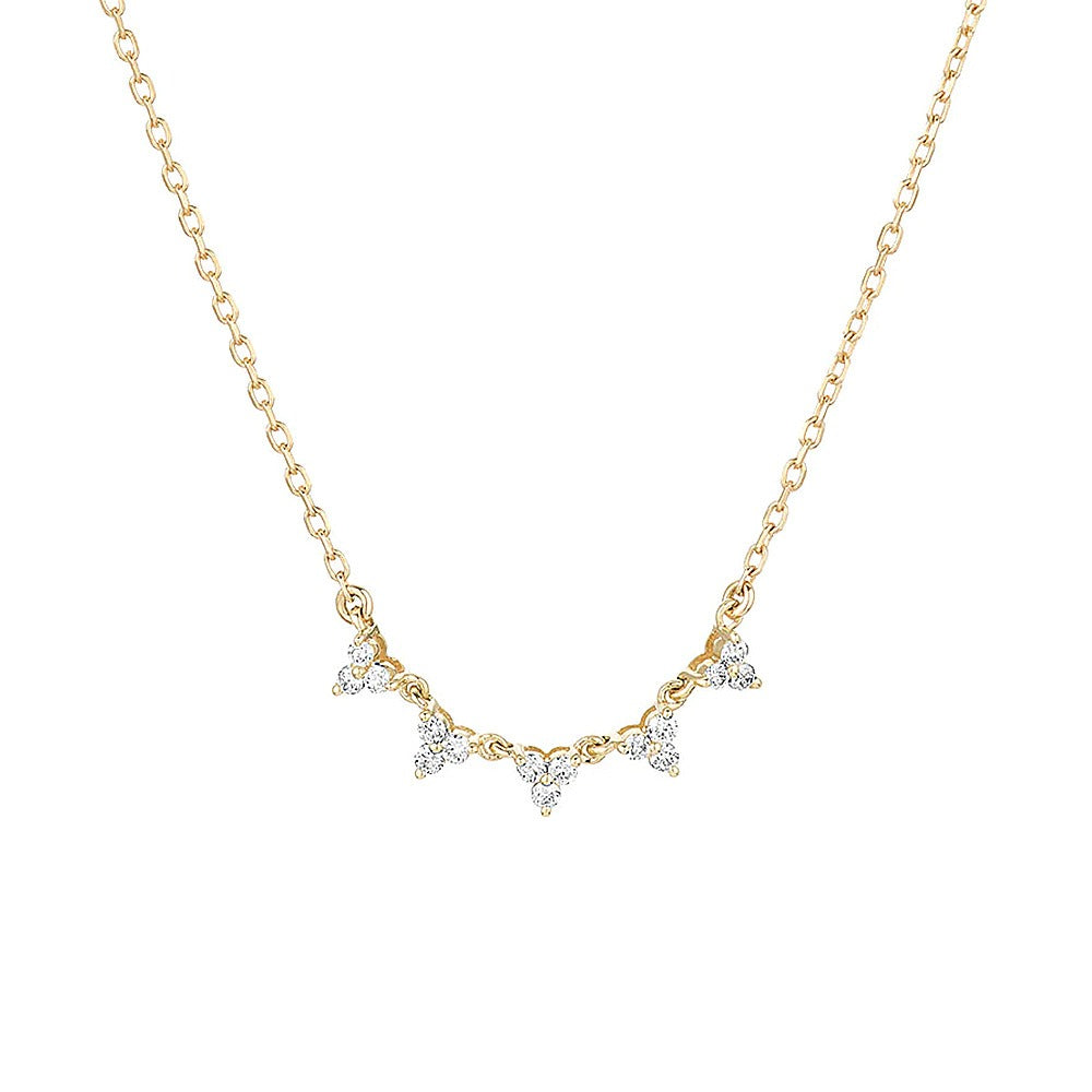 Trio White Necklace