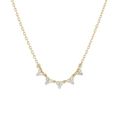 Trio White Necklace