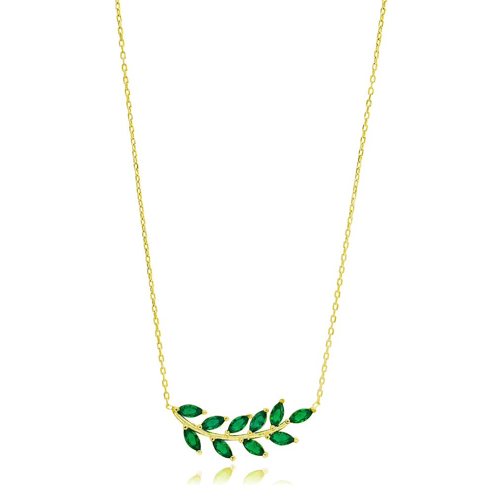 Green Leaf Necklace