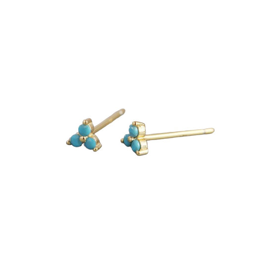 Trio Blue Studs