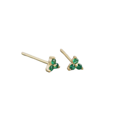 Trio Green Studs